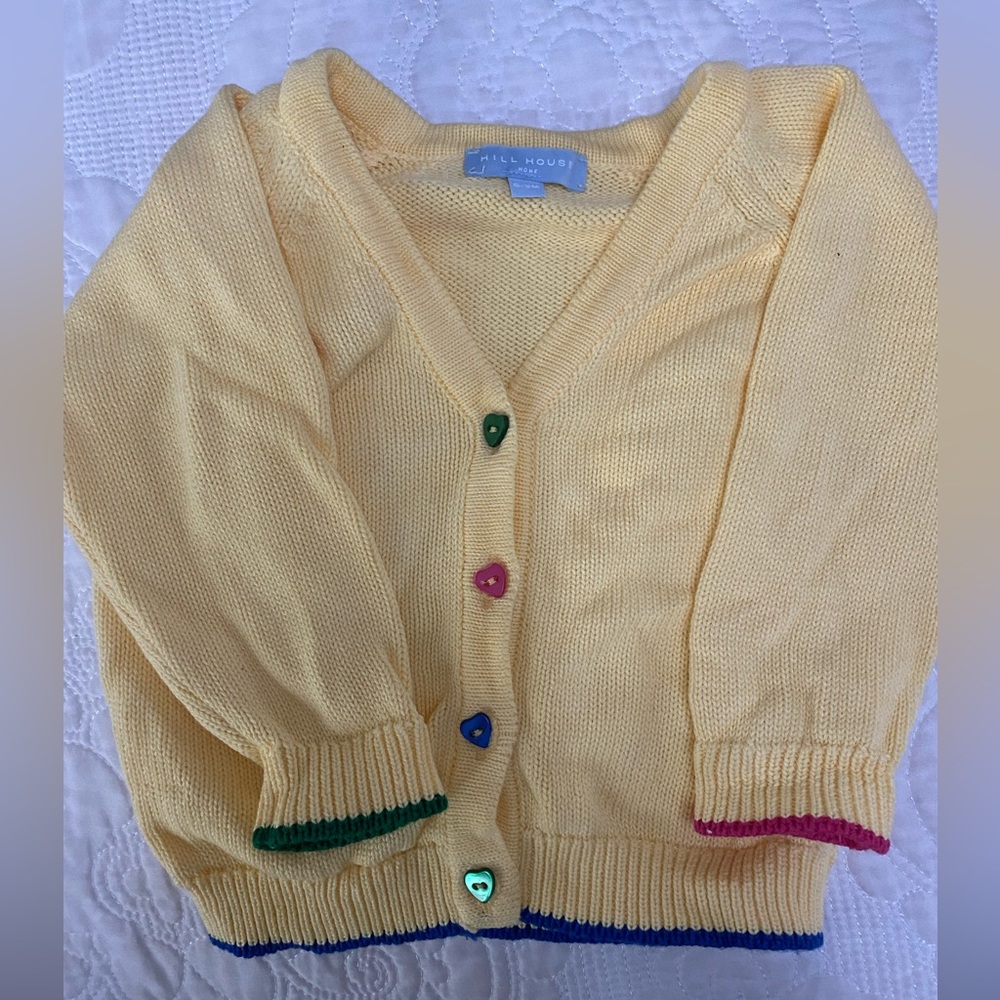 Hill House Yellow Baby Cardigan